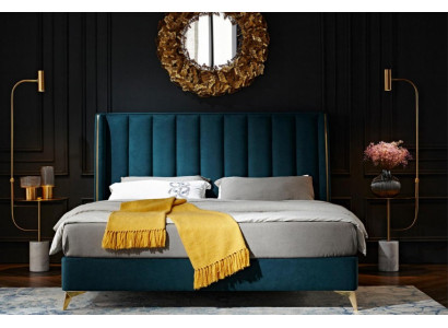 Slaapkamer set design Moderne luxe slaapkamer Bed 2x nachtkastje 3-delig. Nieuw
