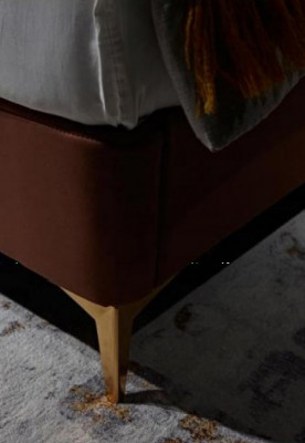 Luxe bed gestoffeerd bed lederen slaapkamer bedden 180x200cm tweepersoonsbed hotel huwelijk