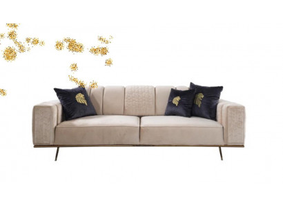 Moderne bank 4 zit ontwerp woonkamer stoffering hout stoffering moderne luxe
