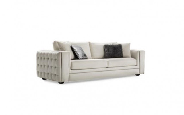 Klassieke Chesterfield driezitsbank meubels Sofa Luxe banken beige 3 zitsbanken