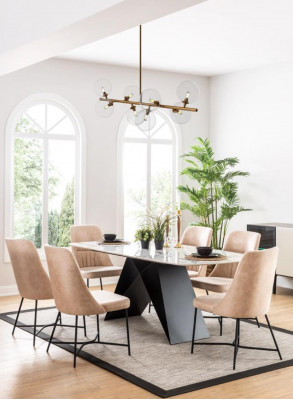 Eetkamerset Eetgroep Meubelgroep Eetkamer Eettafel 6x Stoel Set 7-delig