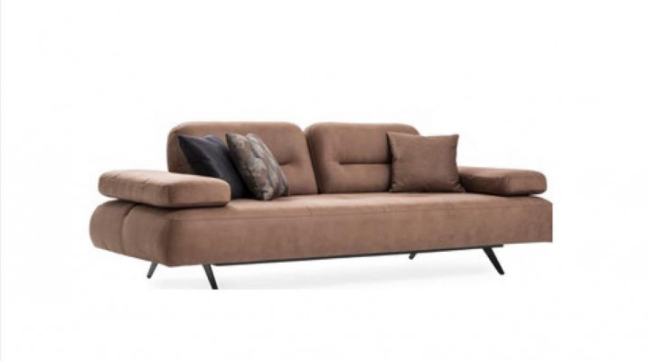 Sofaset van 4+3+1 zits Design Bankstel Bekleding Banken Bank Modern Luxe Nieuw