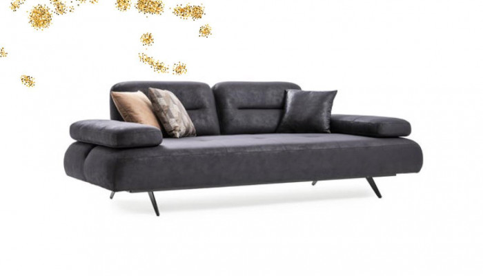 Sofaset van 4+3+1 zits Design Bankstel Bekleding Banken Bank Modern Luxe Nieuw