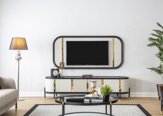 Luxe Set Moderne rtv Woonkamer Beklede Zitbank Slaapbank 3 + 3 Zit Salontafel