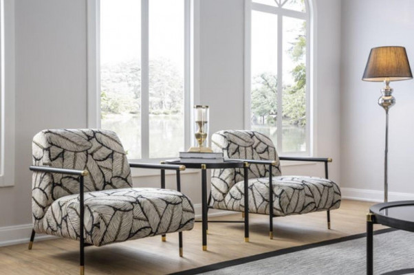 Luxe fauteuil ontwerp bank zetel lounge club bekleding klassiek zit relax nieuw