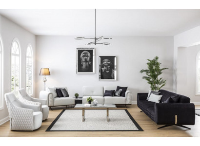 Sofagarnitur Set Ontwerp Bankstellen Bekleding Bankstellen Bank Hoekbank Set