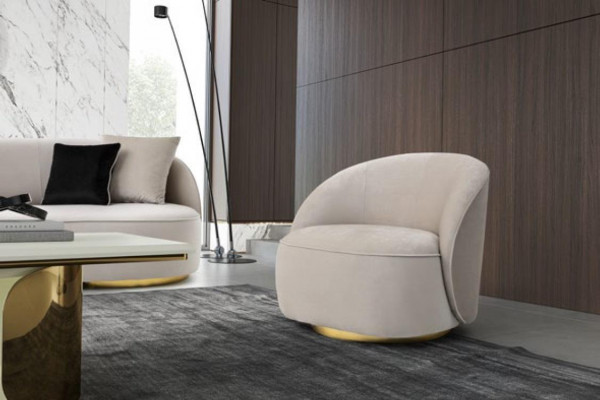 Moderne fauteuil met één zitplaats, ontwerp fauteuil voor woonkamerinrichting, 1-zitsbank.