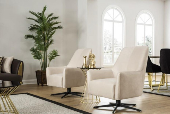 Moderne fauteuil van één zitplaats Luxe fauteuil Inrichting Woonkamer Bank 1-zitter Nieuw