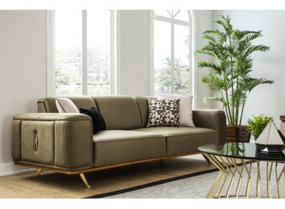 Chesterfield Bank 4 zit woonkamer vierzits ontwerp zwart textiel bankstellen