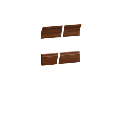 Klassieke eindlijst voor plint kroon voor paneel of vitrine set BA-30