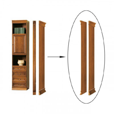 Klassiek sluitelement voor boekenkast boekenrek kast - Model SE-B2