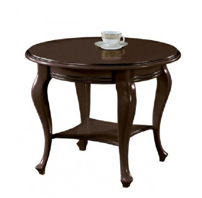 Ronde tafel salontafel tafels echt hout massief hout bijzettafel serveertafel