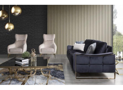 Klassieke fauteuil luxe bekleding textiel bekleding zitsingle moderne wit nieuw