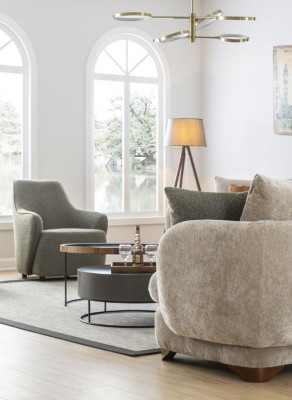 Fauteuil Luxe Bank 1-zits Bankstel Stof Banken Ontspanning Club Meubels