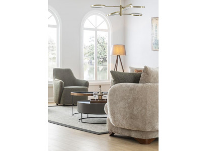 Fauteuil Luxe Bank 1-zits Bankstel Stof Banken Ontspanning Club Meubels