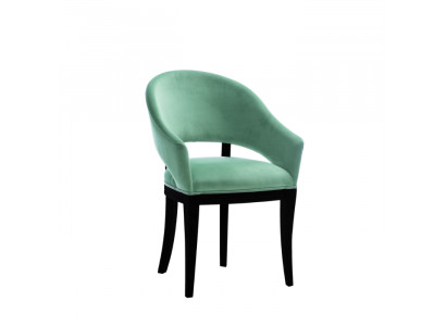 Luxe design gestoffeerde stoel stoelen zit leuning kantoor hout kantoor eetkamer