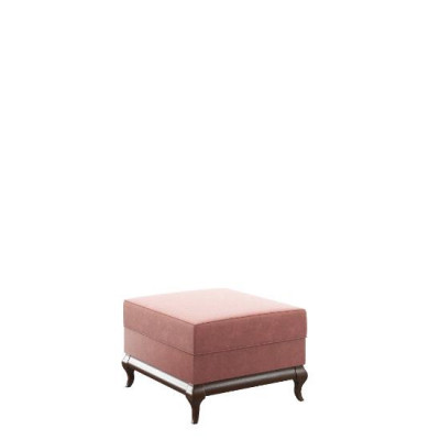 Poef Vierkante Ottoman Voetenbank 60 x 45 cm Ontwerperspoef Roze