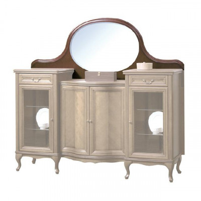 Klassieke antieke houten staande spiegel Standaard Spiegel Model W-NL-Kr Opzetspiegel