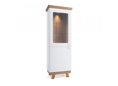 Moderne vitrinekast woonkamer hoge kast hotel vitrines Aspen AS-W12