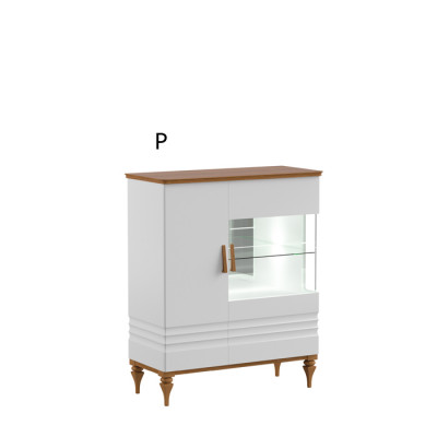 Moderne vitrinekast woonkamer hoge kast hotel vitrines Aspen AS-W12