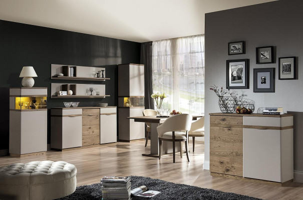 Klassiek dressoir vitrine dressoirs vitrines commodes kast Como CM-K3