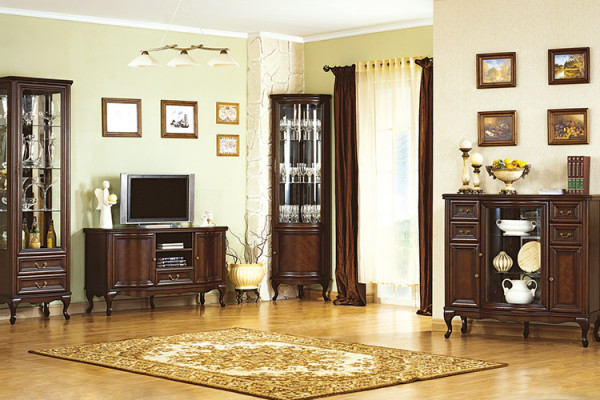 Klassieke antieke stijl TV-sideboard ondertafel RTV tv-kastmodel W-RTV