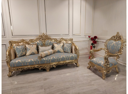 Luxe meubels bankstel 2-dlg. Klassieke meubels bank bankstellen