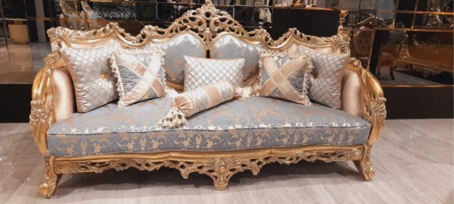 Luxe meubels bankstel 2-dlg. Klassieke meubels bank bankstellen