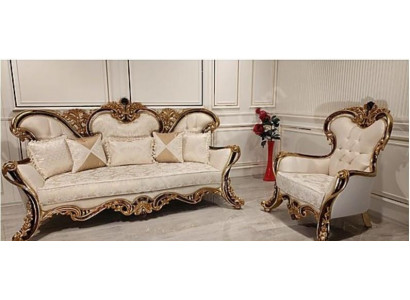 Bankstel Klassiek Barok Rococo 3+1 Zits Bankstel Meubel Compleet