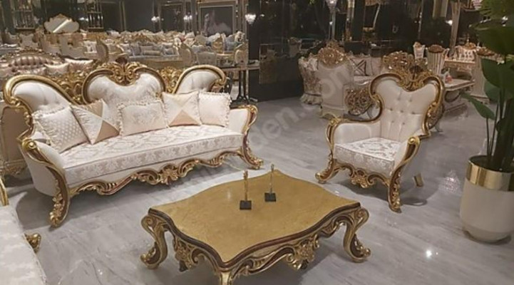 Bankstel Klassiek Barok Rococo 3+1 Zits Bankstel Meubel Compleet