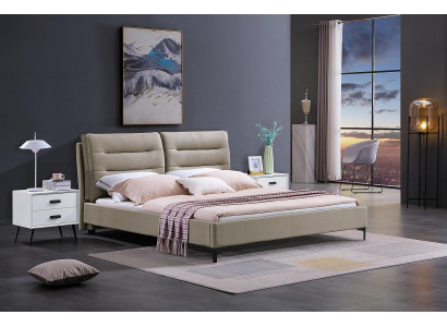 Meubels Bedden Tweepersoonsbed Slaapkamer Luxe Tweepersoonsbed Beige Hotelinrichting