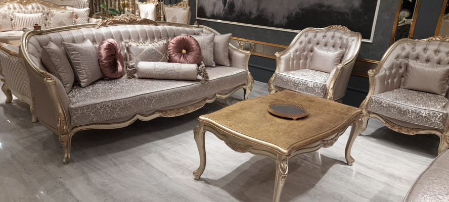 Chesterfield Barok Driezitsbank Meubels Franse inrichting