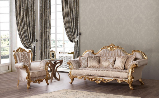 Stoel Antieke Stijl Fauteuil Barok Rococo Meubels Inrichting Nieuwe Stoelen