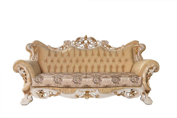 Woonkamer Luxe Bank Beige Bankstel Banken Fauteuils 3+1 Zits Stof Design
