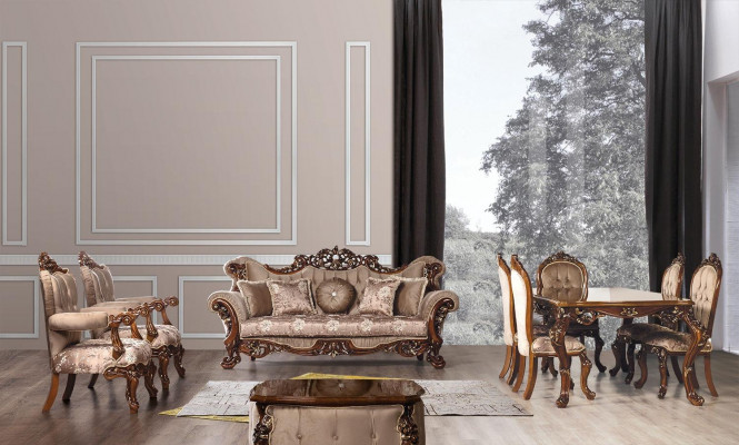 Fauteuil Troon Stoel Bank Barok Stoelen Meubels Inrichting Fluweel Goud