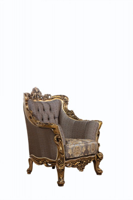 Luxe stoel fauteuil barok rococo meubels inrichting woonkamer troon.