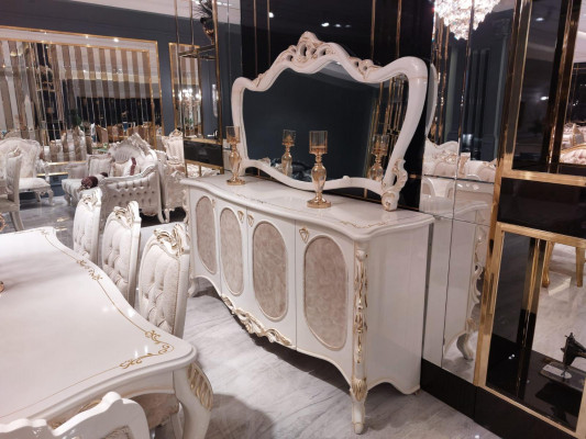 Luxe meubels woonkamer dressoir met spiegel ontwerp console dressoir hout.