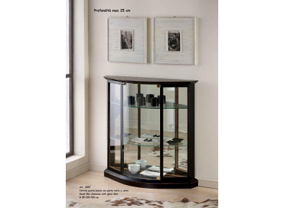 Vitrine Zwart Glas Kast Design Klassieke Kast Luxe Houten Meubels Vitrines