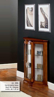 Vitrinen glazen kast Bruin vitrinekast Woonkamer hout Dressoir Luxe meubels Nieuw