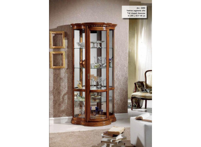 Vitrines glazen kast bruin vitrine woonkamer hout dressoir luxe meubels Italië