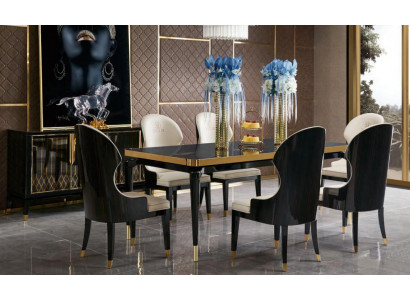 Fauteuil Stoel 1x Eetkamer TV Lounge Lederen Zitje Moderne Gestoffeerde Stoel