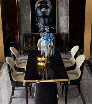 Fauteuil Stoel 1x Eetkamer TV Lounge Lederen Zitje Moderne Gestoffeerde Stoel