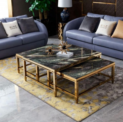 Luxe woonkamer meubels bankstel leren bank bankstel set ontwerp