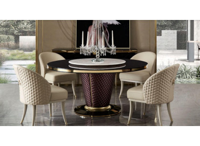 Ontwerp Eettafel Ronde Tafel 6 Stoelen Eetkamerset Garneerset Stoelgroep
