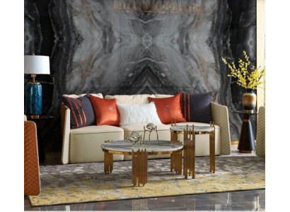 Driepersoons bank Bekleding Ontwerp Bank Moderne 3-zits Banken Woonkamer Meubels Banken