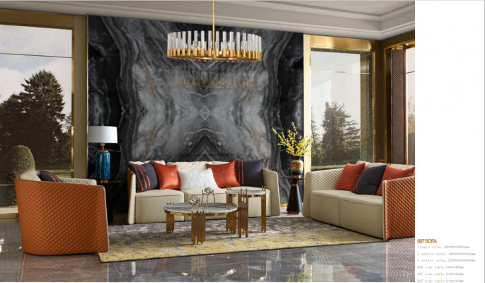 Roestvrijstalen bijzettafel rond design tafels goud bank woonkamer