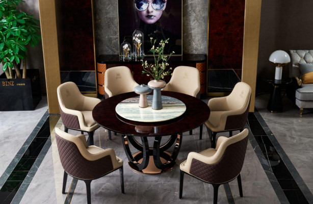Ontwerp houten tafel Ronde eettafel Ronde eettafels 150cm Luxe klasse