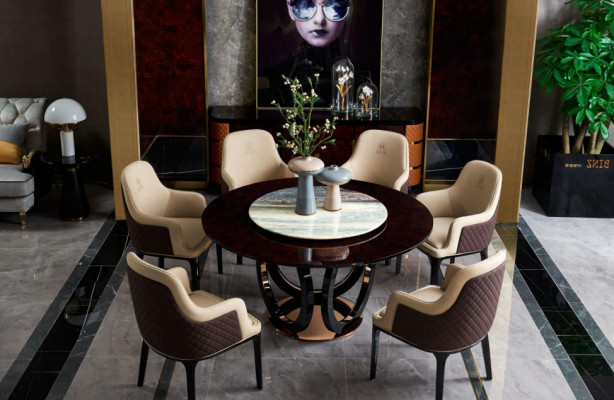 Ontwerp houten tafel Ronde eettafel Ronde eettafels 150cm Luxe klasse