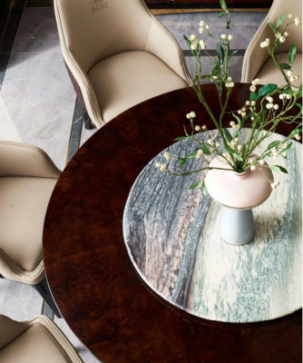 Ontwerp houten tafel Ronde eettafel Ronde eettafels 150cm Luxe klasse