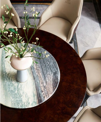 Ontwerp houten tafel Ronde eettafel Ronde eettafels 150cm Luxe klasse